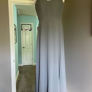 Elegant Gray Evening Gown